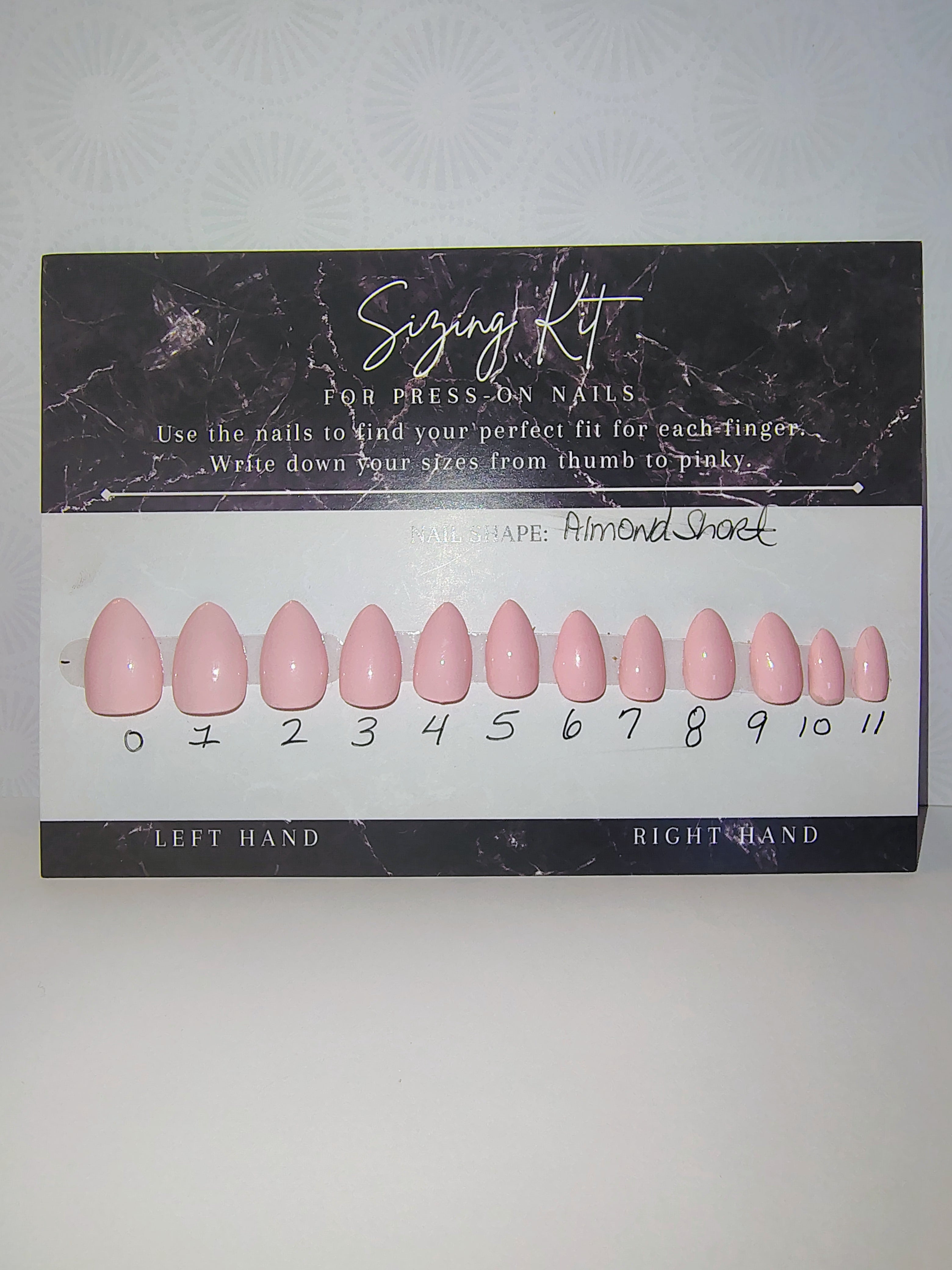 Sizing Kit – Short Almond