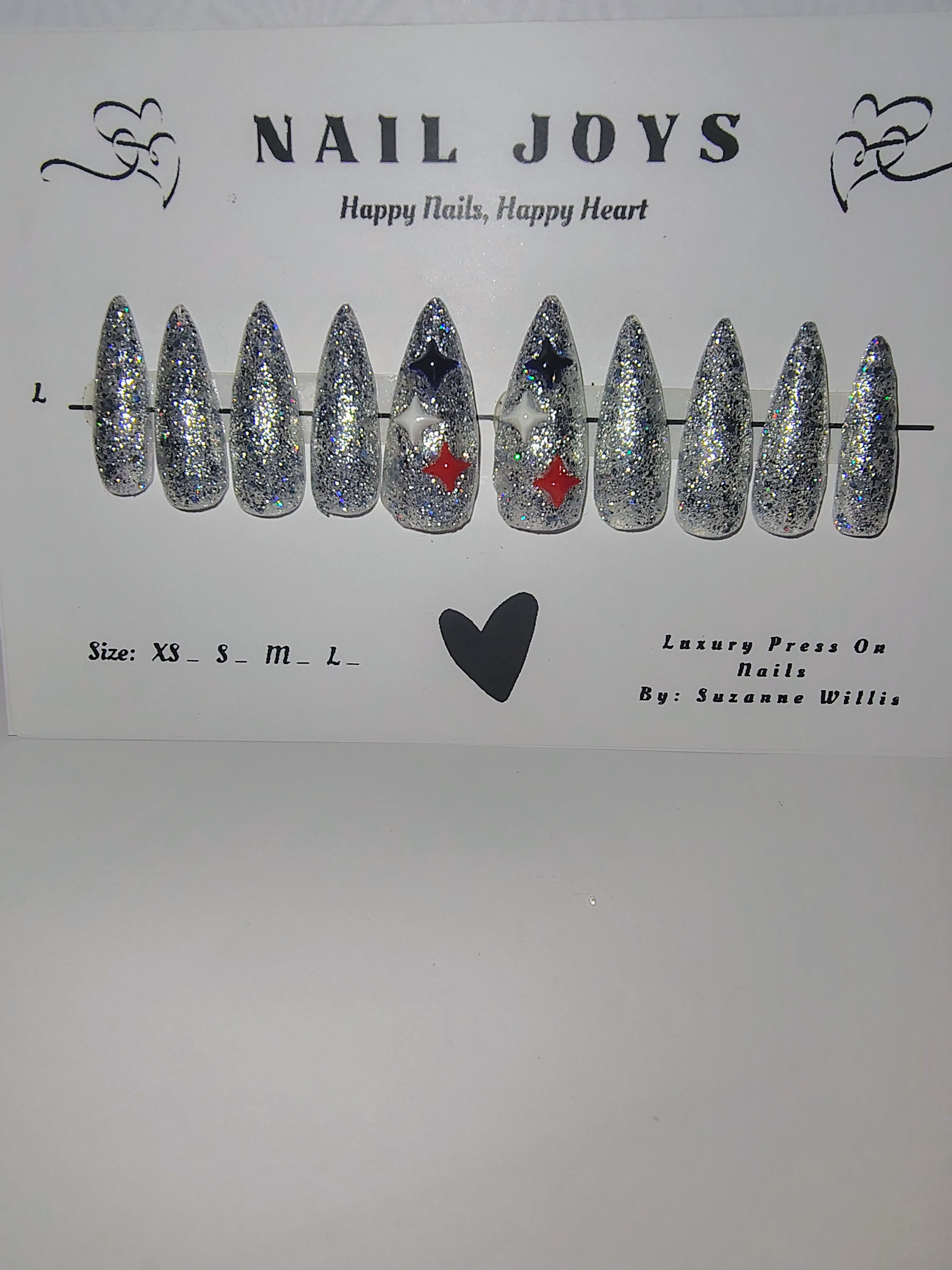 Stars & Sparkle Press-On Nail Set