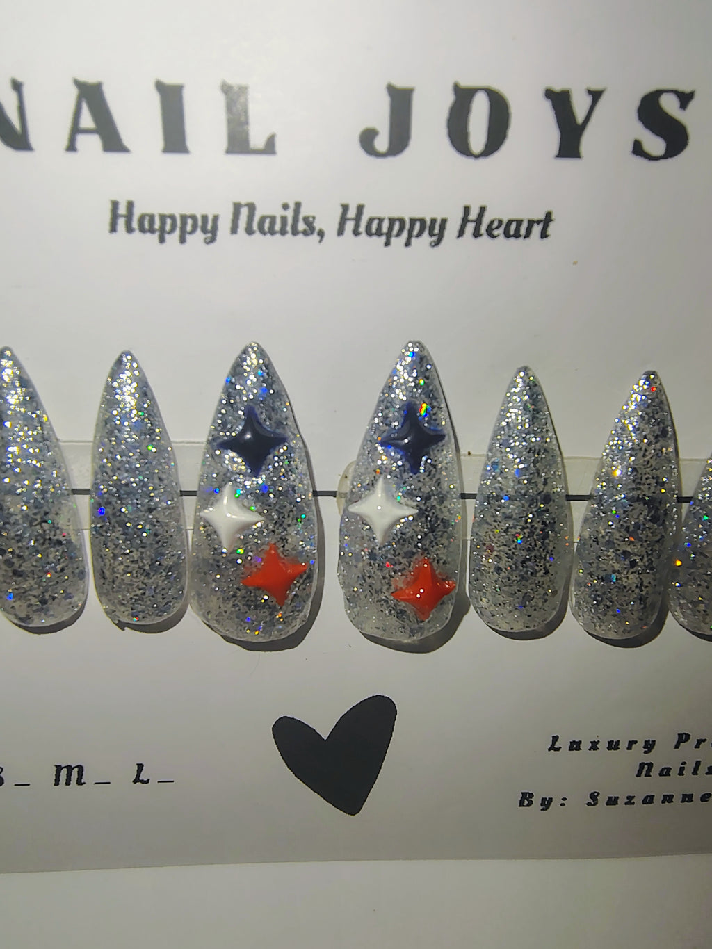 Stars & Sparkle Press-On Nail Set